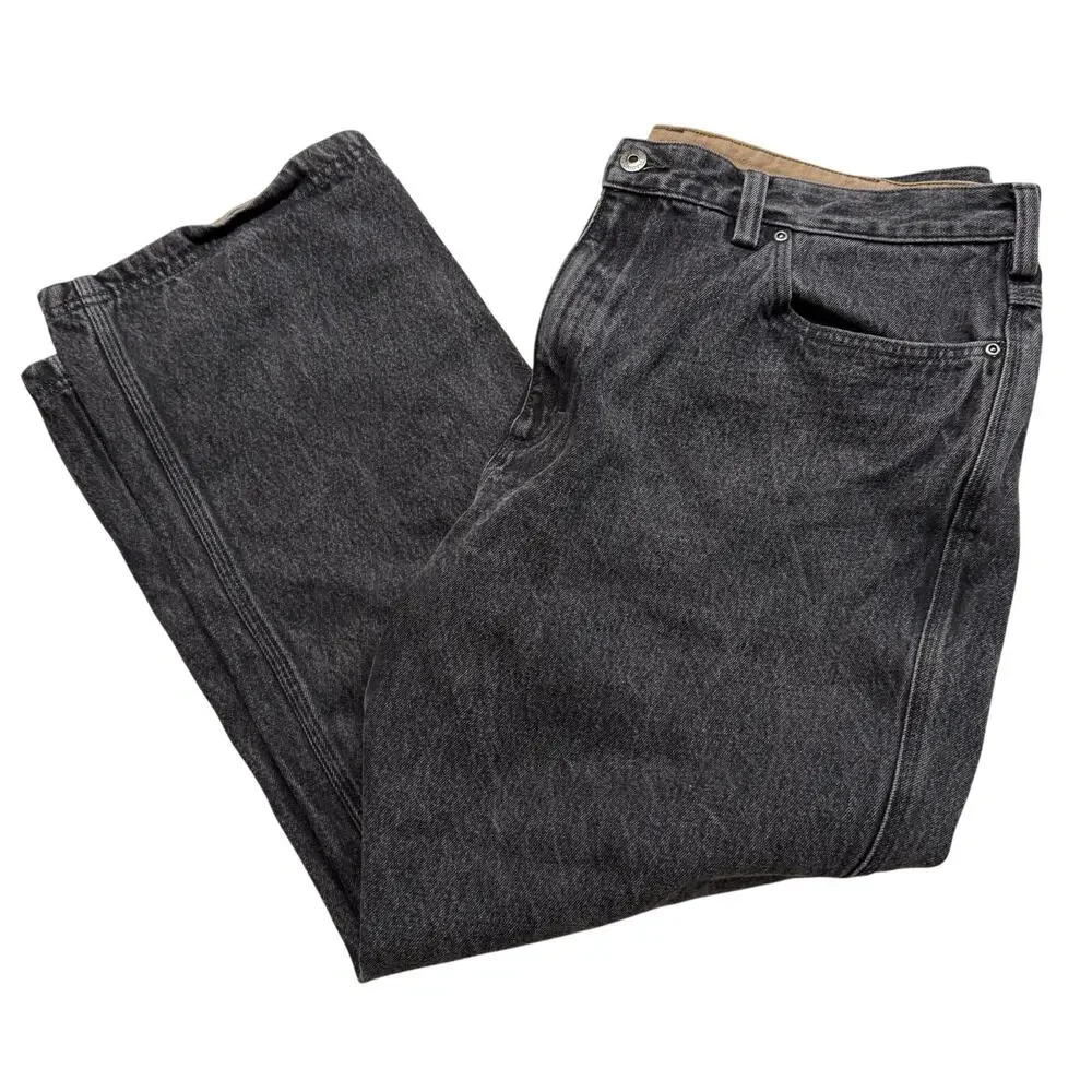 Duluth Trading Co Flex Fire Hose Work Jeans Men’s 42x30 Heavy Canvas Reinforced